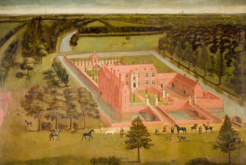 View of Perry Hall, near Birmingham. Thomas Bardwell (1704-1767). 
Birmingham Museums Trust