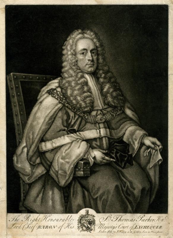 Sir Thomas Parker, Lord Chief Baron of the Exchequer
John Tinney