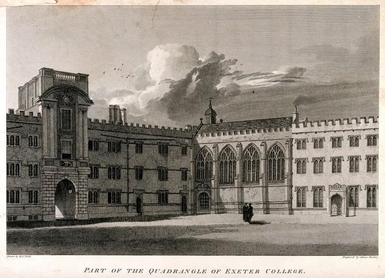 Exeter College, Oxford. J. Basire after H. O'Neill.