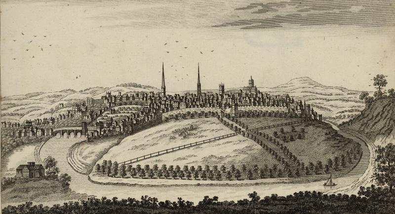 View of Shrewsbury. Thomas Pennant, 1781