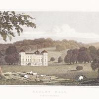 Hagley Hall, J.P. Neale. Circa 1830