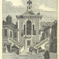 Serjeants' Inn, off Chancery Lane, in the early 1800s 
W.H., after P. Justyne